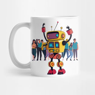 robot dancing in club bauhaus Mug